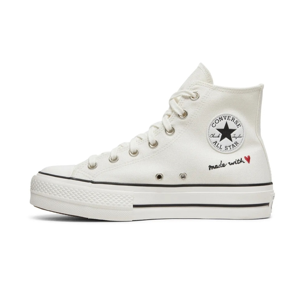 Converse Women's White Platform High-Tops